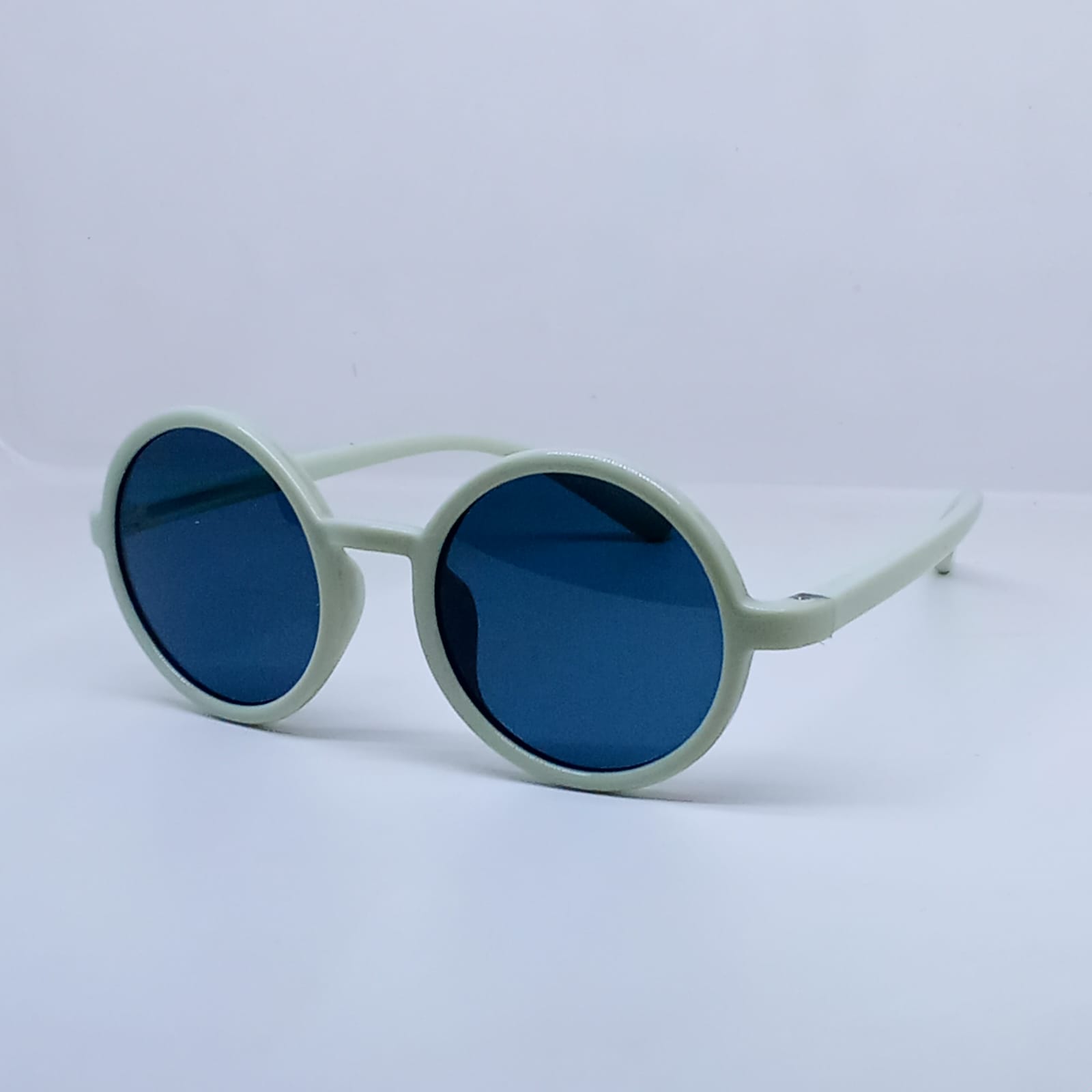 White Round Kids Sunglasses