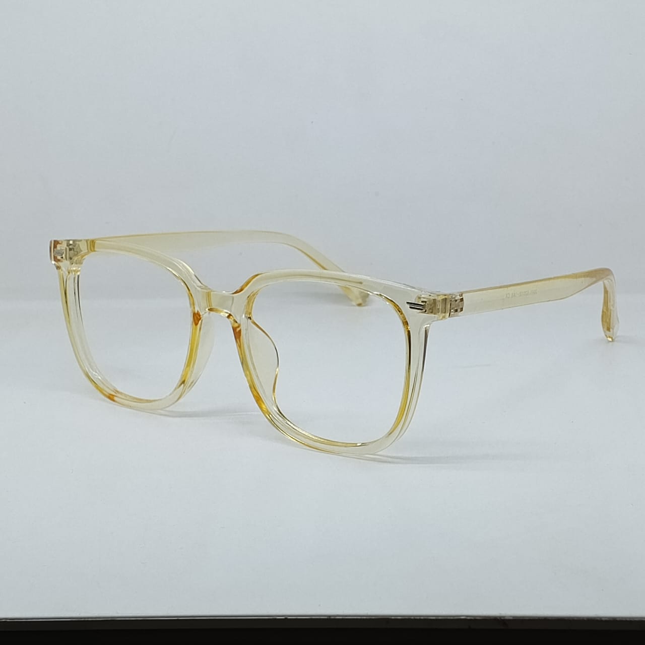 Yellow Tinted Square Eyeglasses