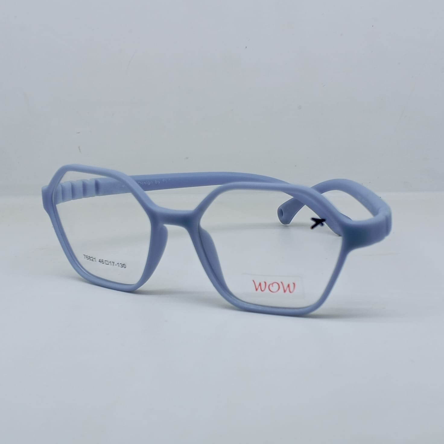 Hexagonal Blue Kids Eyeglasses
