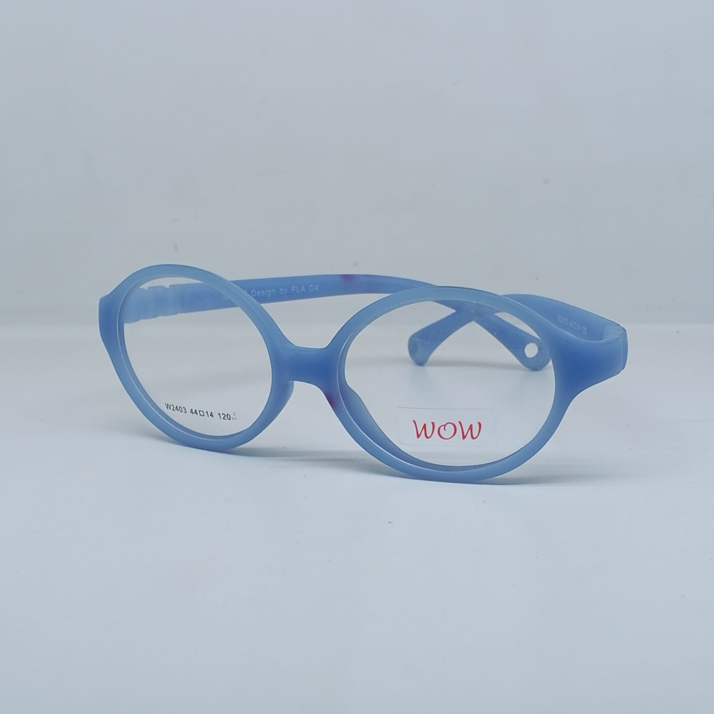 Round Blue Kids Eyeglasses